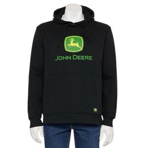 John Deere Core Graphic Logo Hoodie Black- Size XL